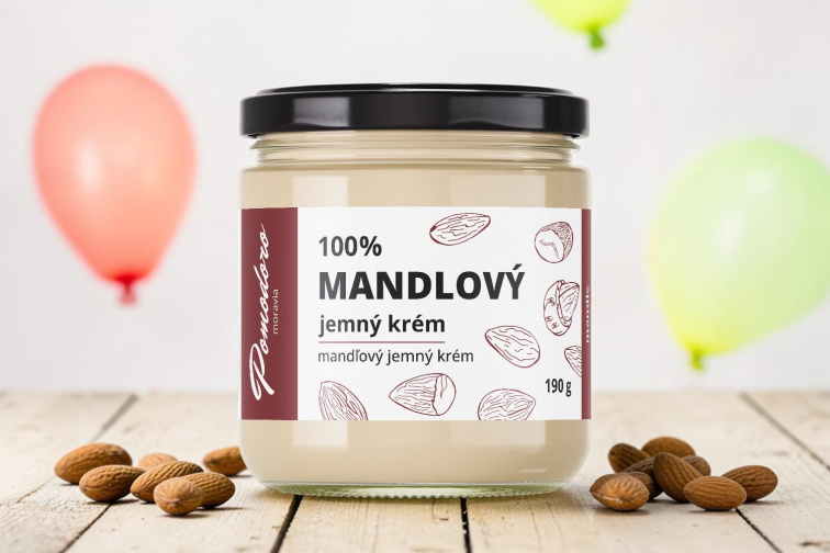 100% Mandlový krém - jemný 190 g