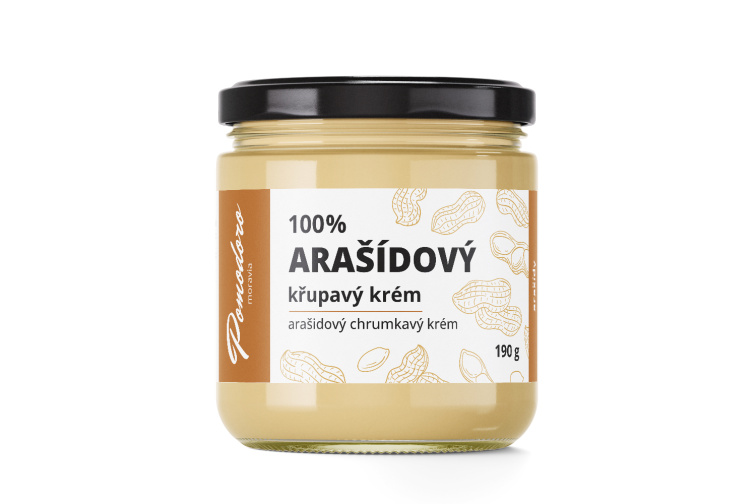 100% Arašídový krém - křupavý 190 g