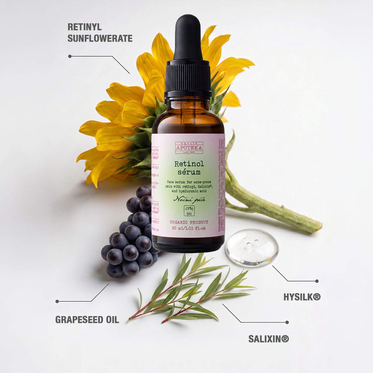 Retinol sérum na akné Havlíkova apotéka