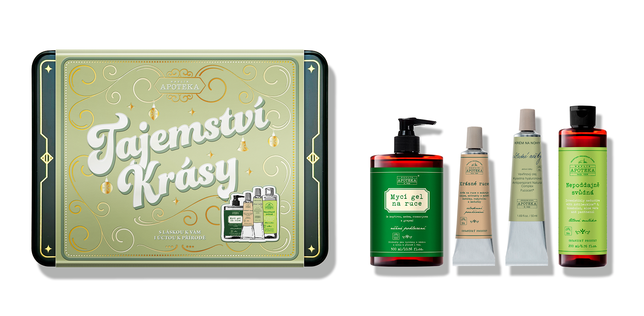 Vánoční balíčky Havlíkovy Apotéky: Nejkrásnější dárek pod stromeček 🎄✨