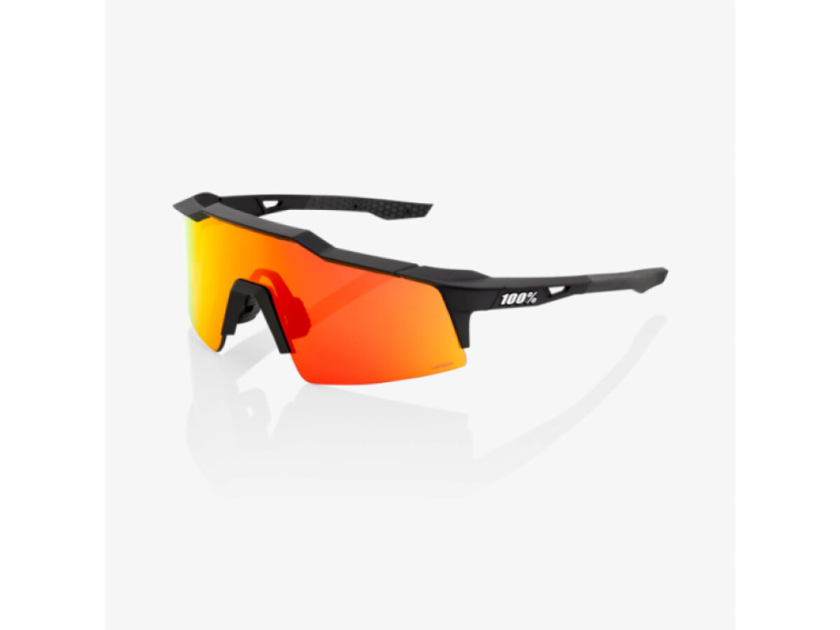 100% brýle Speedcraft SL Soft Tact Black (HiPER Red Multilayer Mirror Lens)