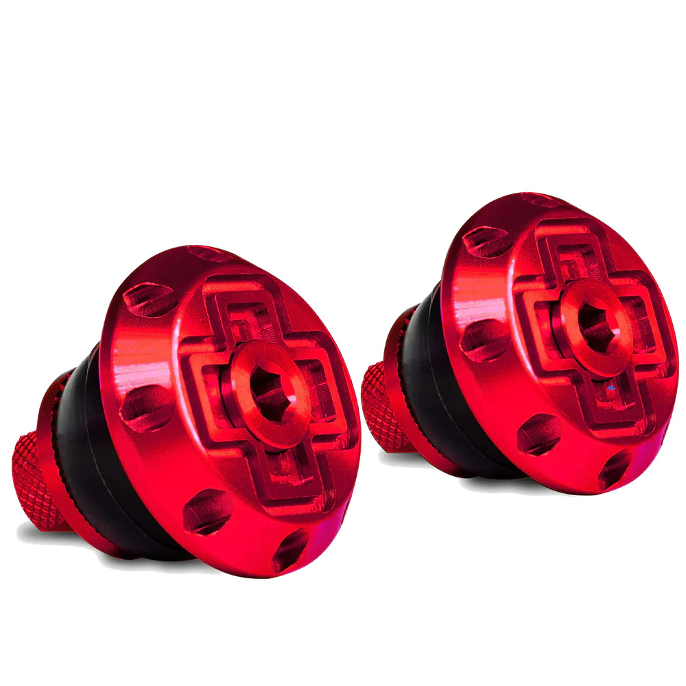 MUC-OFF Disco Bar End Plugs - Koncovka do řídítek (Červená)
