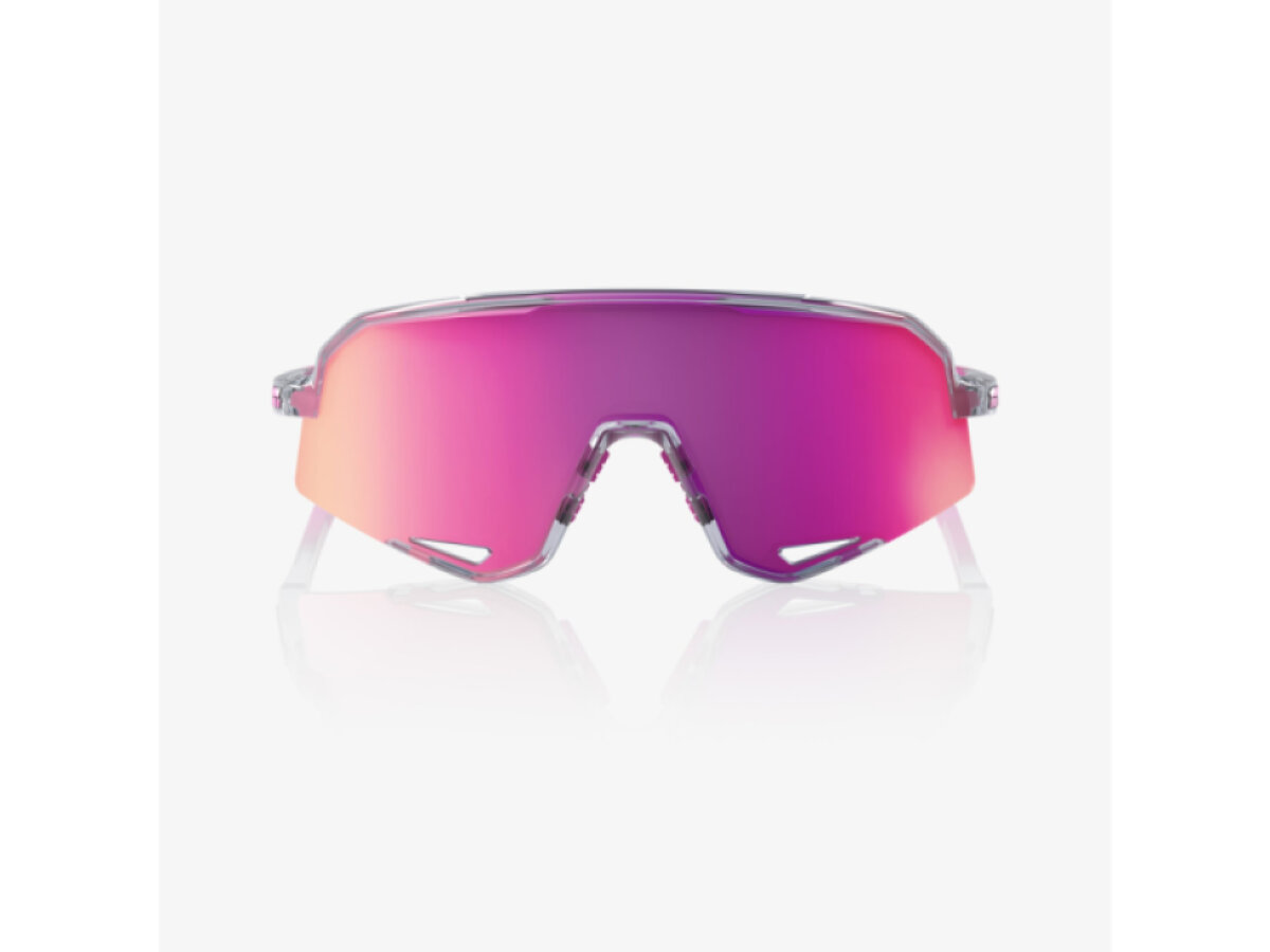 100% brýle Slendale Polished Translucent Grey (Purple Multilayer Mirror Lens)