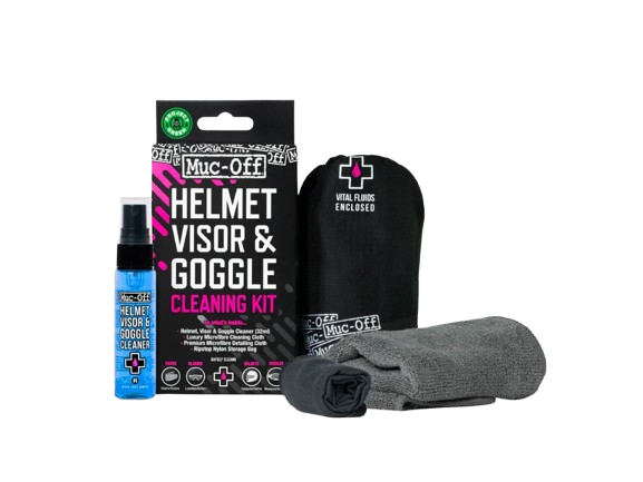 MUC-OFF Visor, Lens & Goggle Cleaning Kit V2 - Vylepšená sada na čištění čoček, vizoru a brýlí