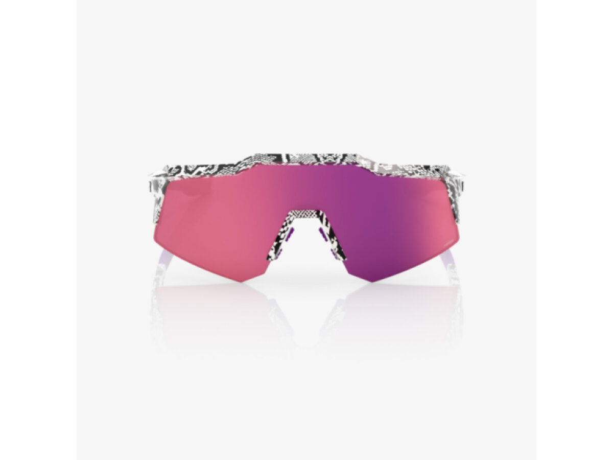 100% brýle Speedcraft XS LE Elly 3 Gloss White (HiPER Dark Purple Mirror Lens)