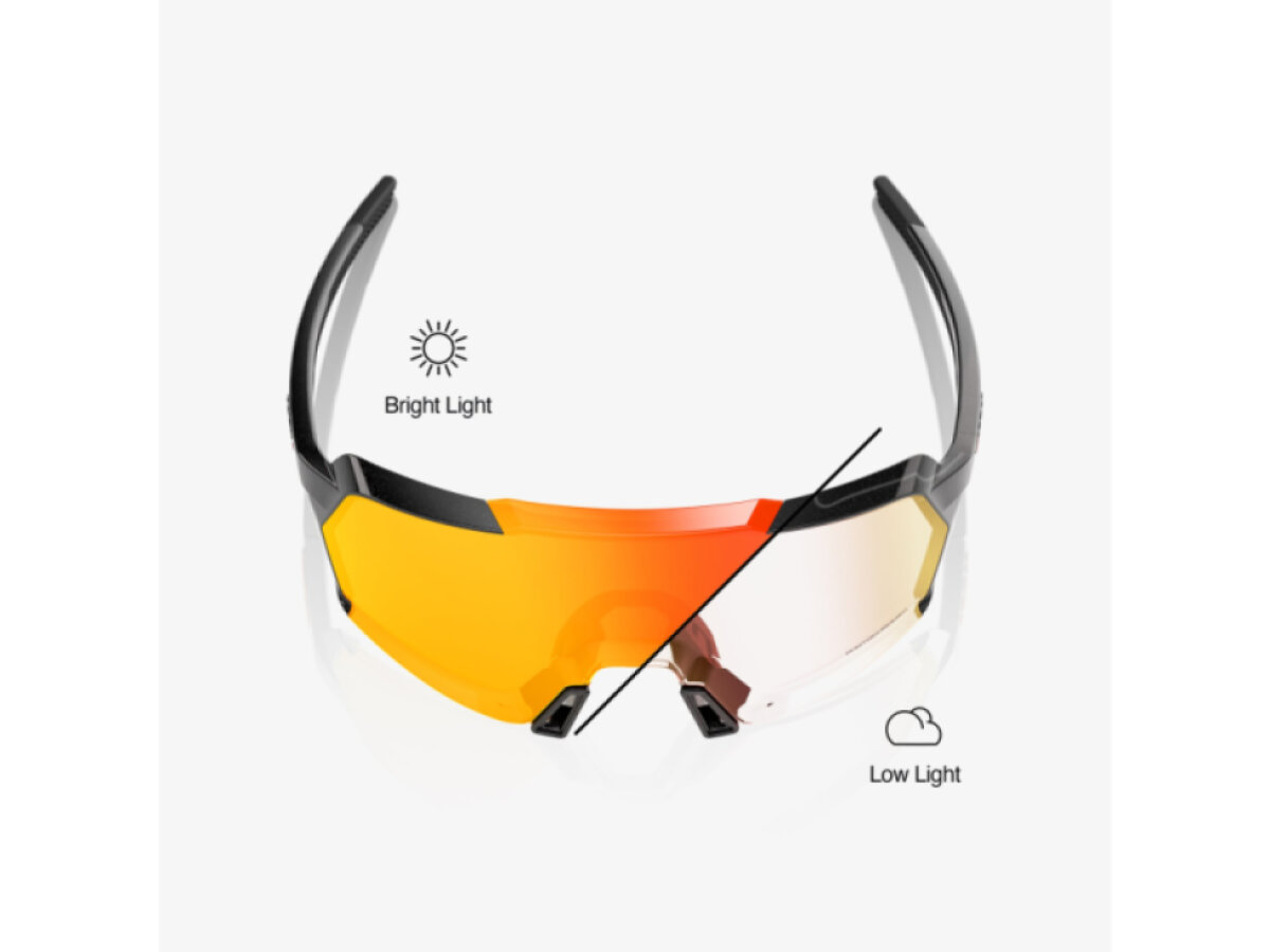100% brýle Korbin Gloss Metallic Black (Orange Flash Mirror Photochromic)