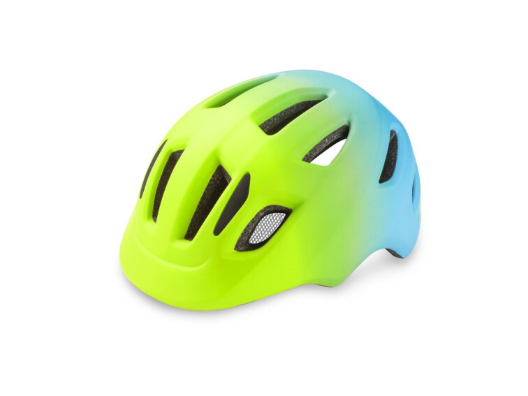 R2 helma dětská PUMP (neon žlutá/ modrá) ATH37B