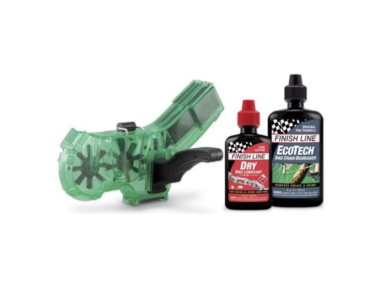 FINISH LINE Chain Cleaner Kit -pračka řetězu + olej + čistič