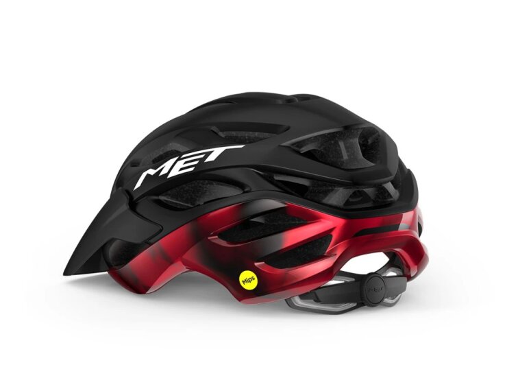 MET helma Veleno Mips (Black Red | Matt Glossy)