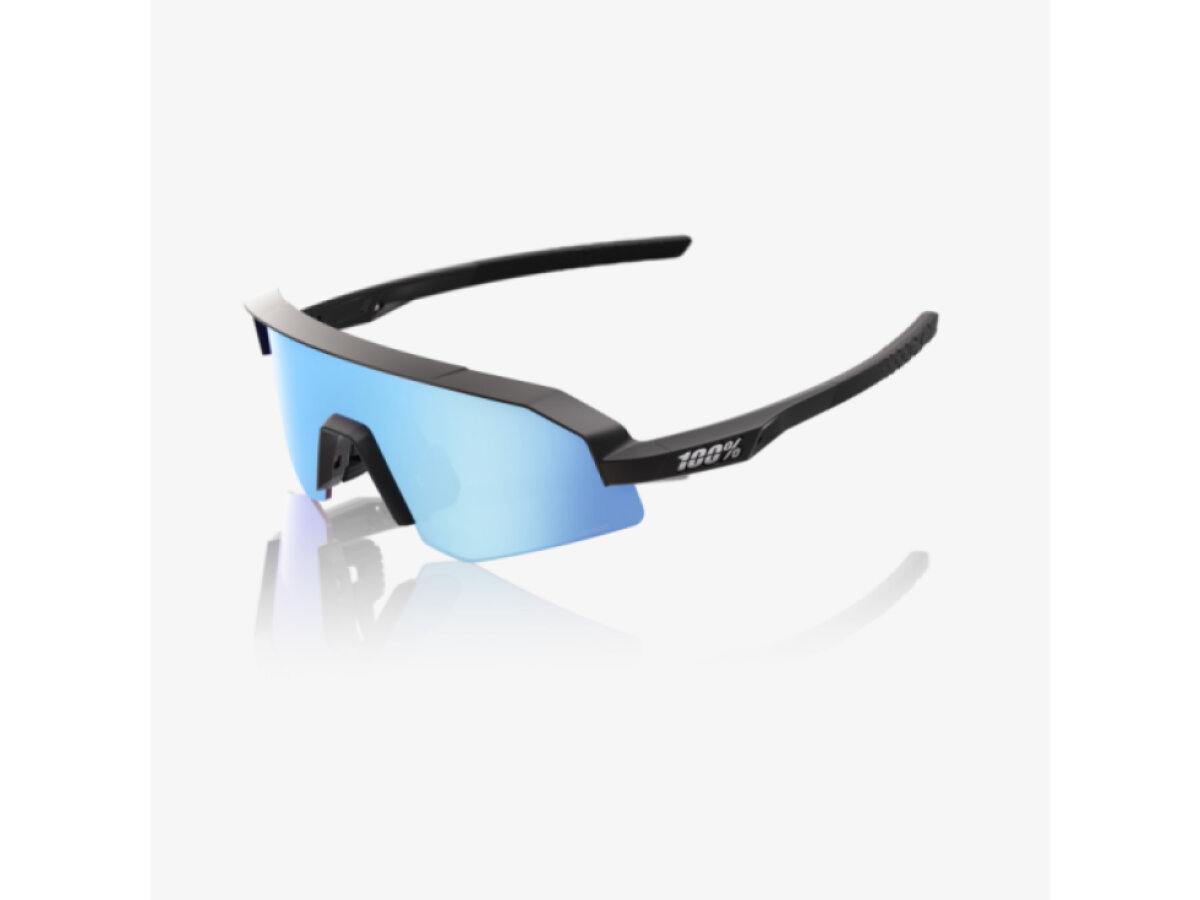100% brýle Slendale Youth Matte Black (HiPER Blue Multilayer Mirror)
