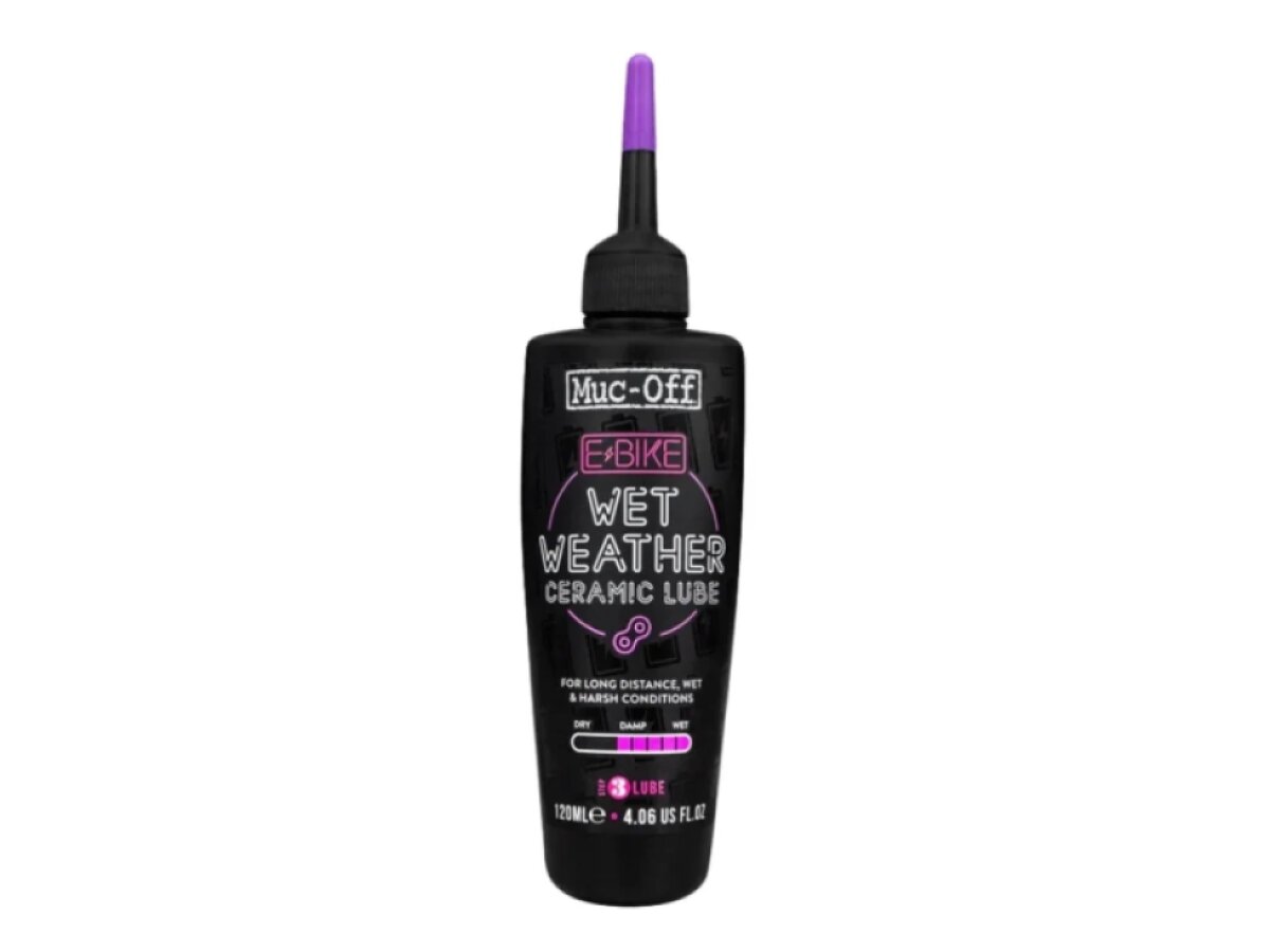 MUC-OFF Ebike Ceramic Wet Lube - Mazivo na řetěz elektroko s keramikou do mokra (120 ml)