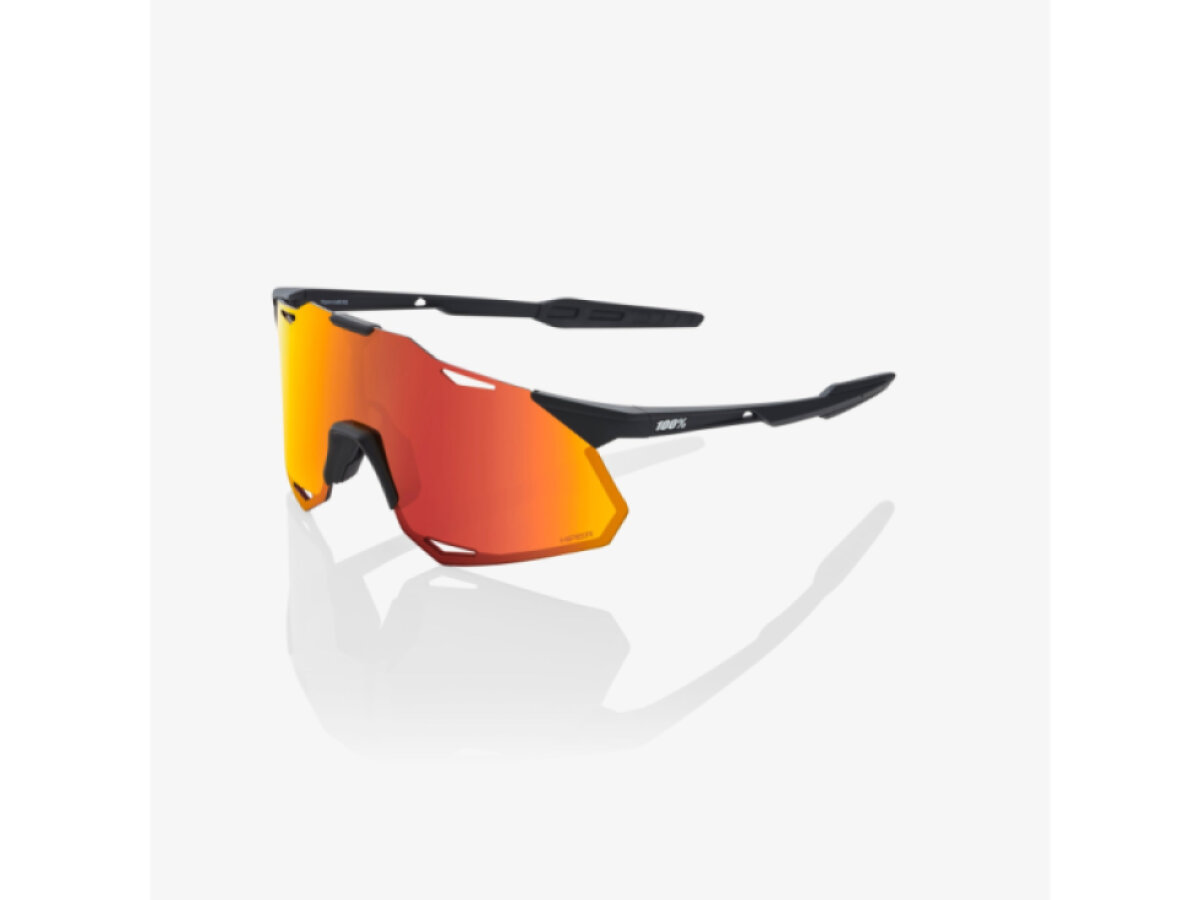 100% brýle Hypercraft XS Soft Tact Black (HiPER Red Multilayer Mirror Lens)