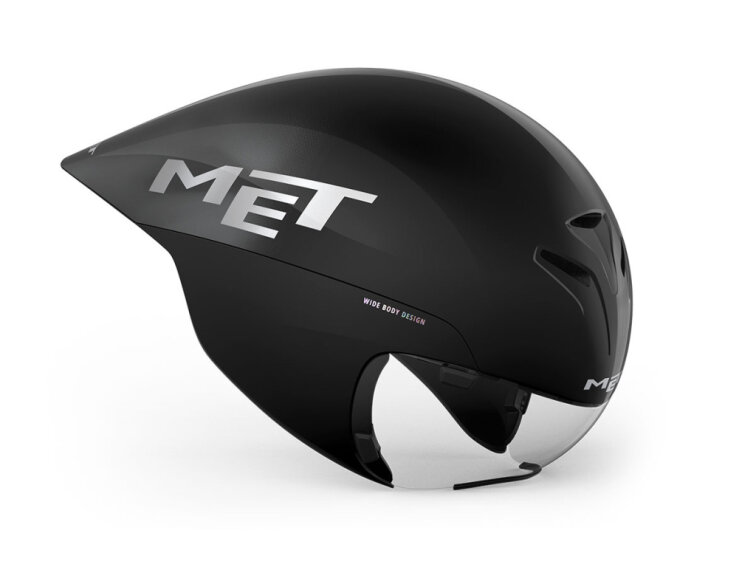 MET helma Drone Wide Body II (Black Metallic | Glossy)