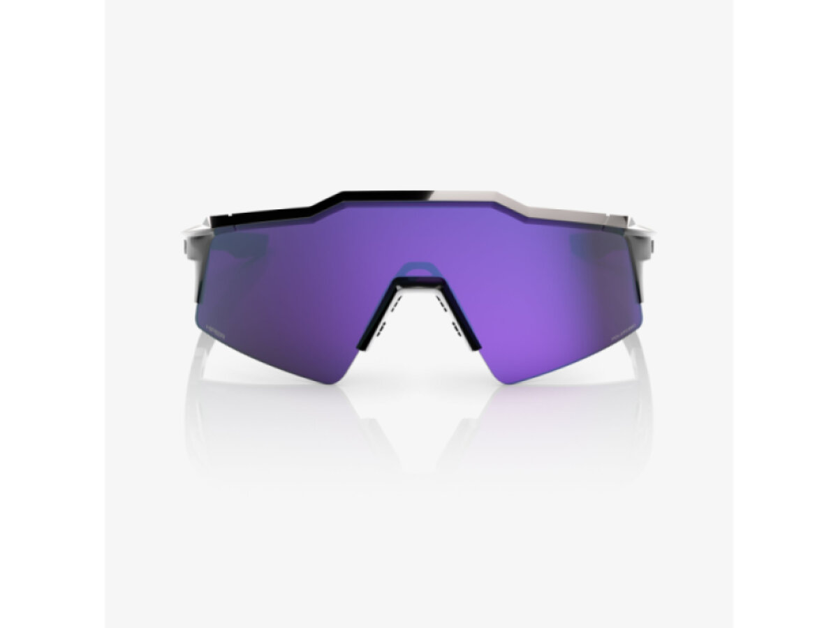 100% brýle Speedcraft SL Polished Black (HiPER Polarized Lavender Mirror)