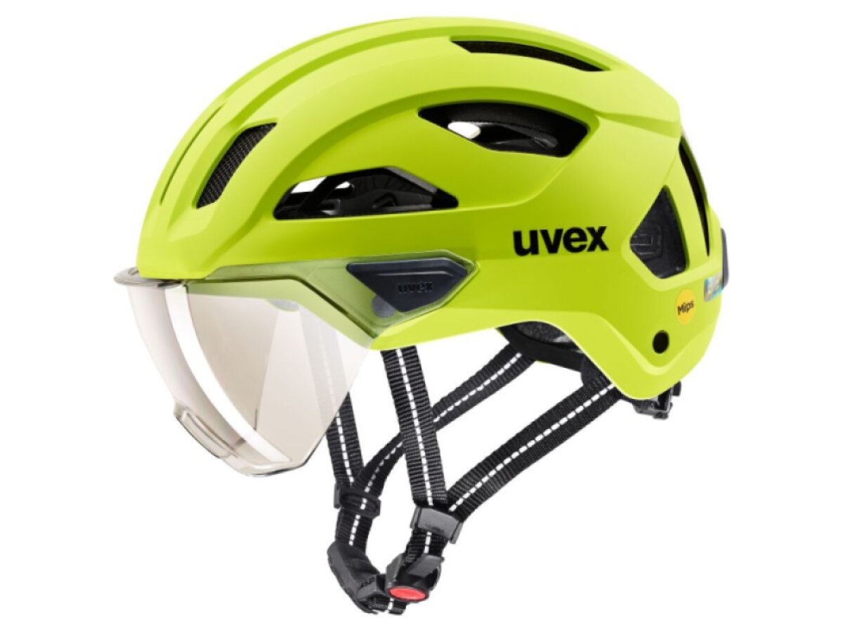 Uvex helma Stride visor MIPS (lime matt)