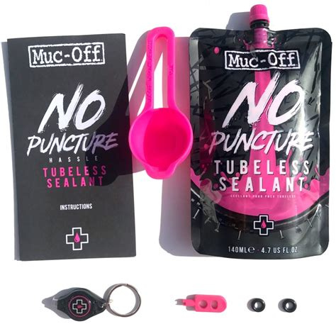 MUC-OFF No Puncture Hassle Tubeless Sealant Kit - Těsnící tmel pro bezdušová kola (140 ml)