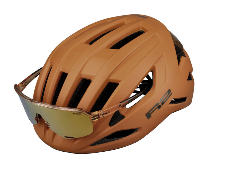 R2 helma VANTAGE (oranžovožlutá/ černá) ATH43D