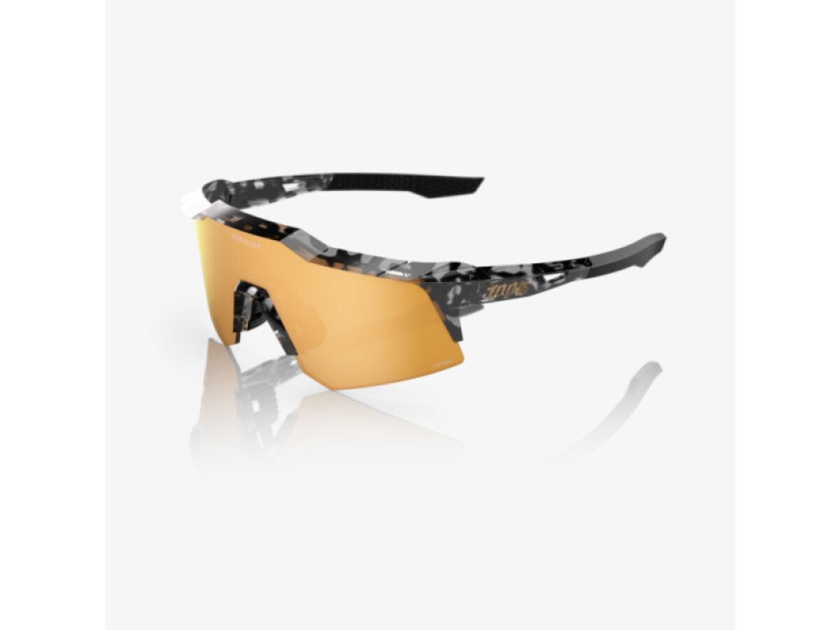 100% brýle Speedcraft XS Money Mike 3 Polished Black Tortoise (HiPER 24K Gold Mirror Lens)