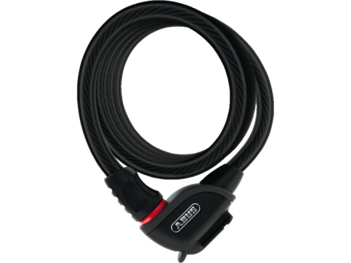 Abus zámek spirálový Phantom 8950 (klíč) (černá) s držákem