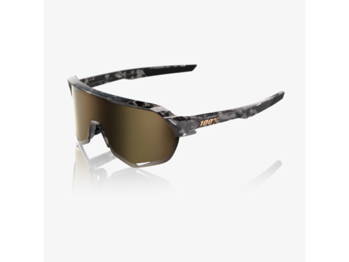 100% brýle S2 Gloss Black Havana (Soft Gold Mirror)