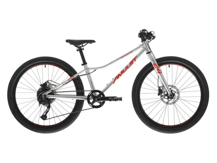 Amulet 24 Youngster SH (alu brushed transparent/red - stříbrná)