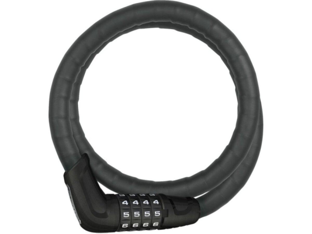 Abus zámek spirálový Tresorflex 6615C (kód) (černá) s držákem