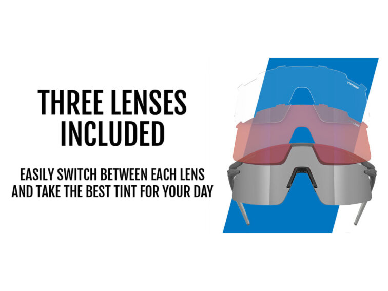 TIFOSI brýle Moab Lite Satin Vapor (Silver Mirror/AC Red/Clear)