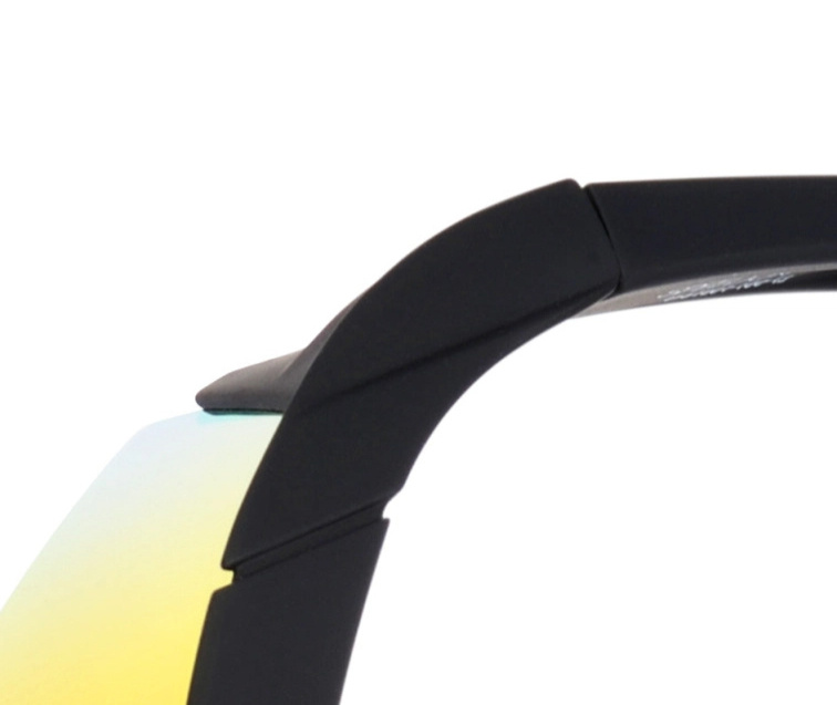 100% brýle Hypercraft SQ Soft Tact Black (HiPER Red Multilayer Mirror Lens)