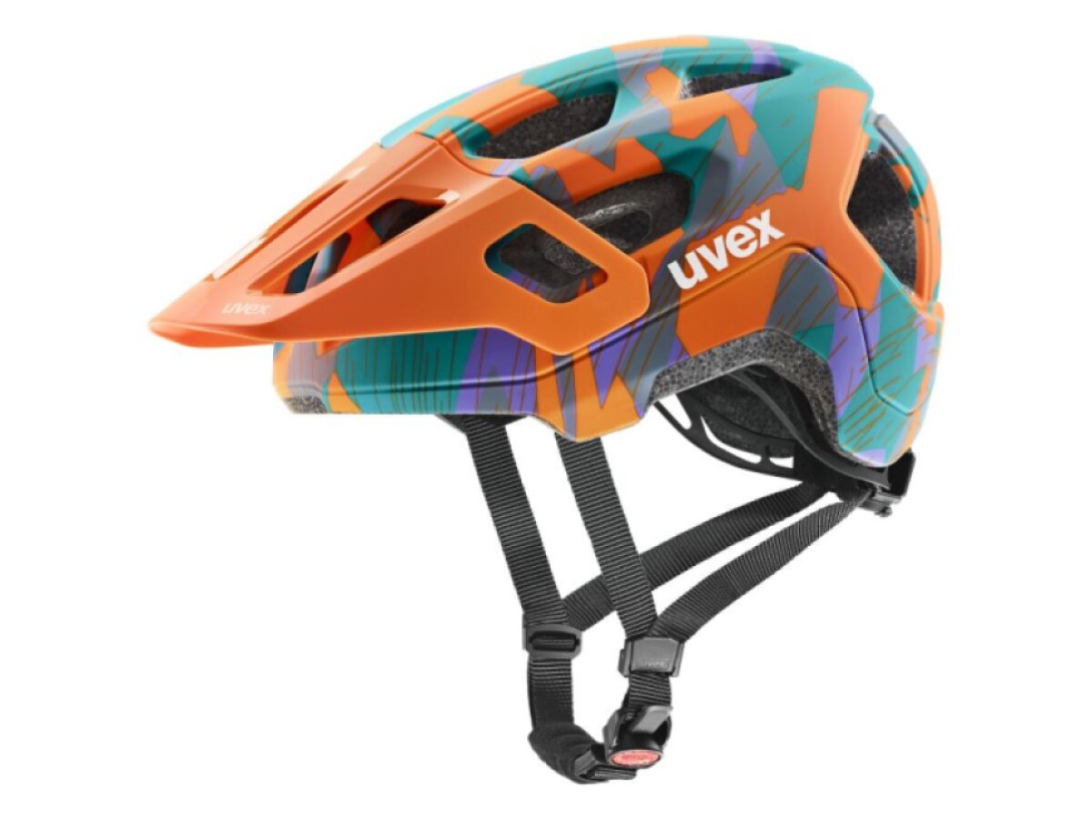 Uvex helma dětská React jr. (papaya camo matt)