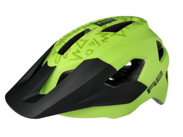 R2 helma dětská VORTEKS JUNIOR (limetově žlutá) ATH44C