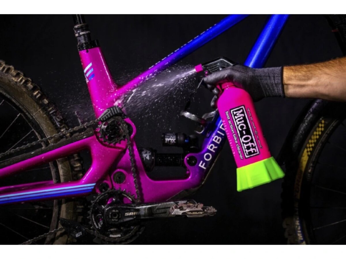 MUC-OFF Bottle for Life + Punk Powder - Eko sypký čistič kol + hliníková láhev