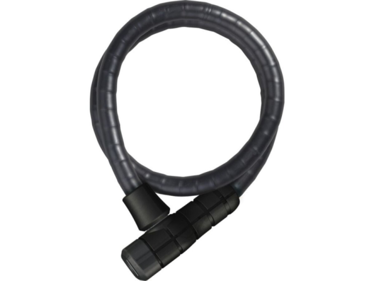 Abus zámek spirálový Microflex 6615K (klíč) (černá) s držákem