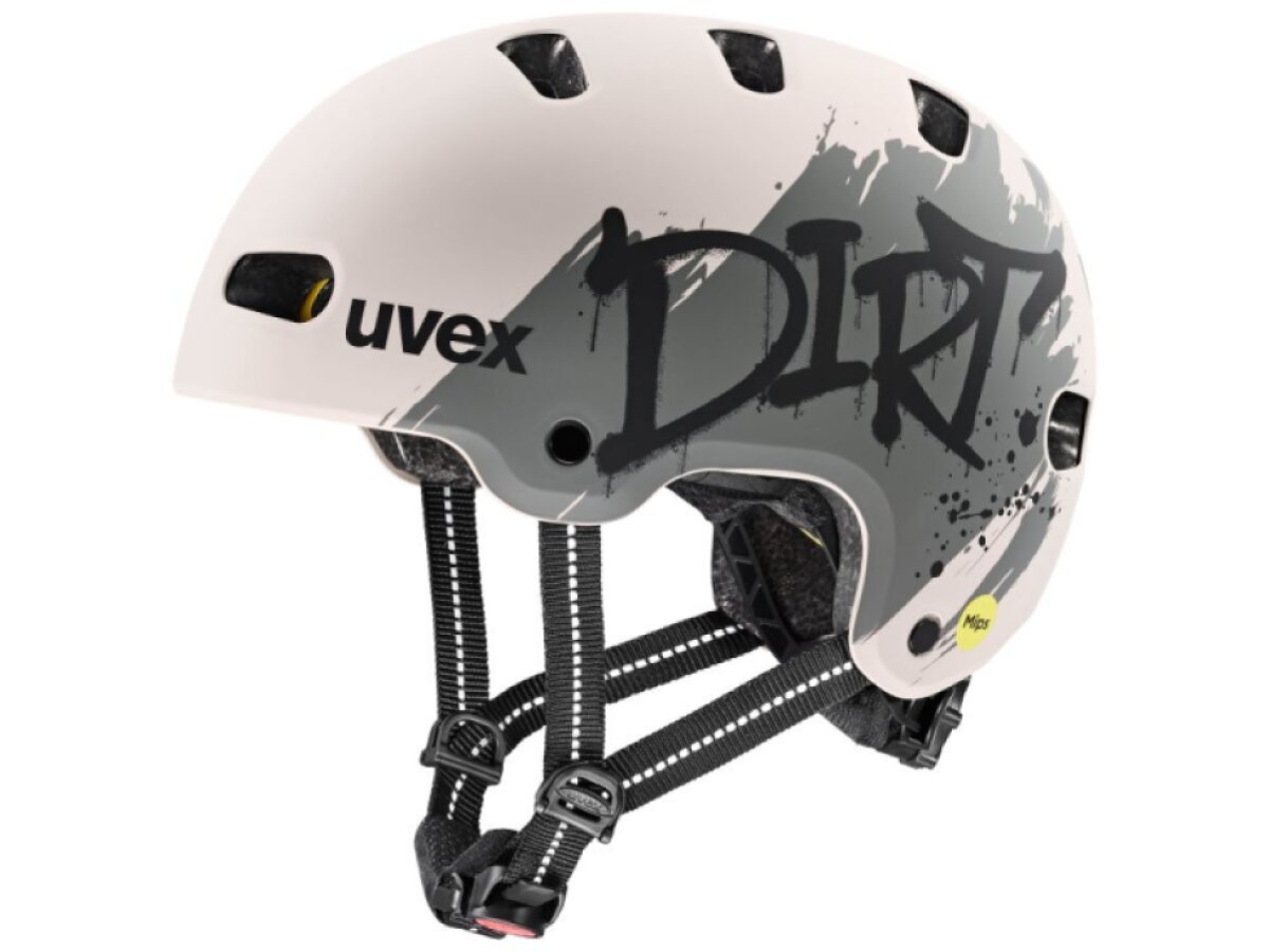 Uvex helma dětská Kid 4 style MIPS (dirt warm grey matt)