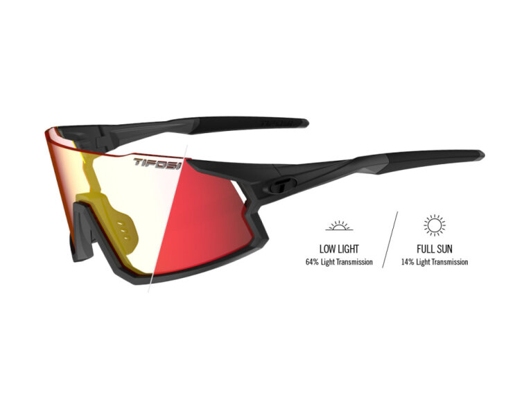 TIFOSI brýle Stash Matte Gunmetal (Clarion Red Fototec)