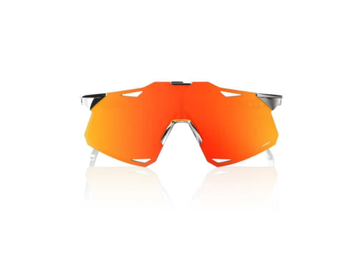 100% brýle Hypercraft Black Chrome (HiPER Red Mirror)