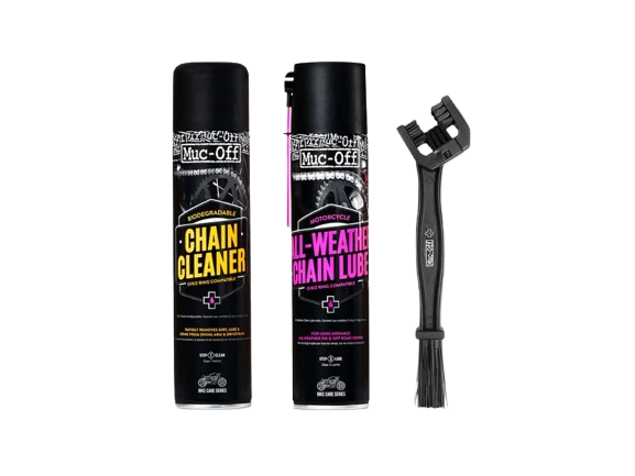 MUC-OFF Motorcycle Chain Care Kit - Sada na čištění a mazání řetězu