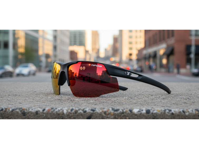 TIFOSI brýle Centus Gloss Black (Smoke Red Mirror)