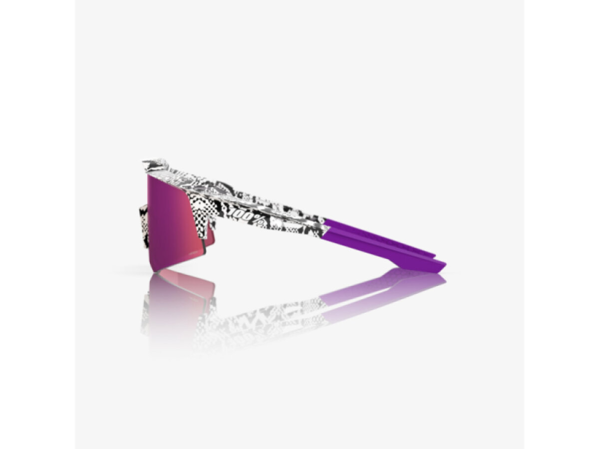100% brýle Speedcraft XS LE Elly 3 Gloss White (HiPER Dark Purple Mirror Lens)