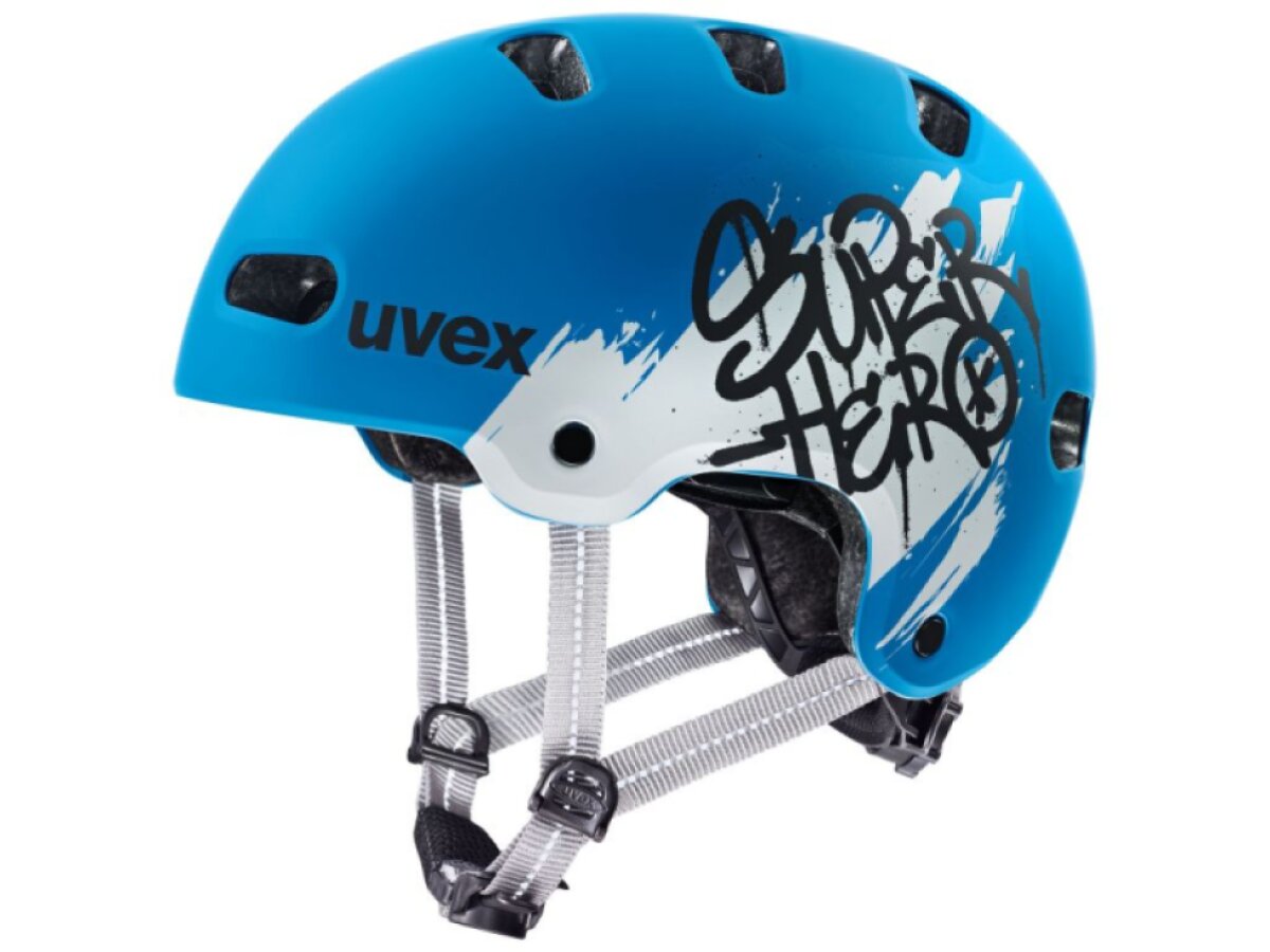 Uvex helma dětská Kid 4 style (super hero blue matt)