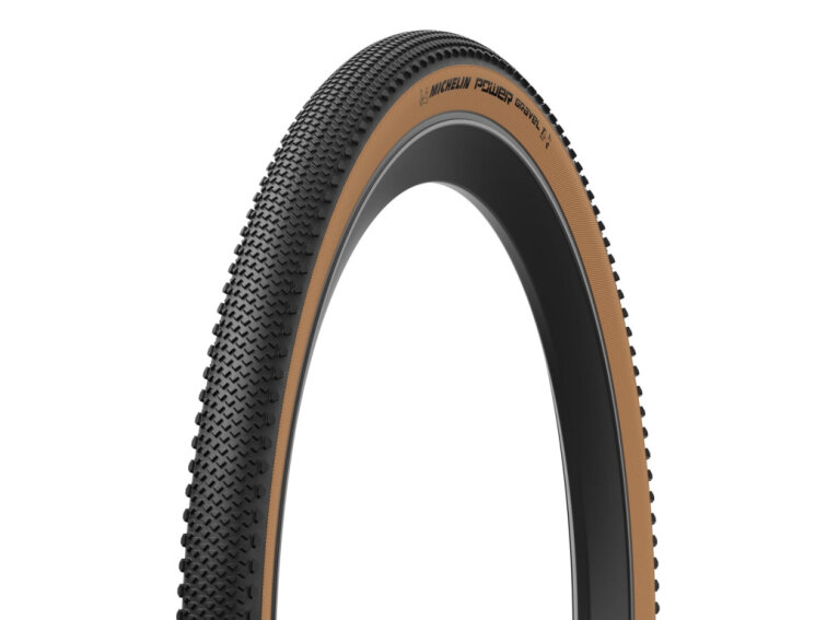 Michelin plášť Power Gravel Classic V2 (bezduš) 700X57C Gum-X (hnědý bok)