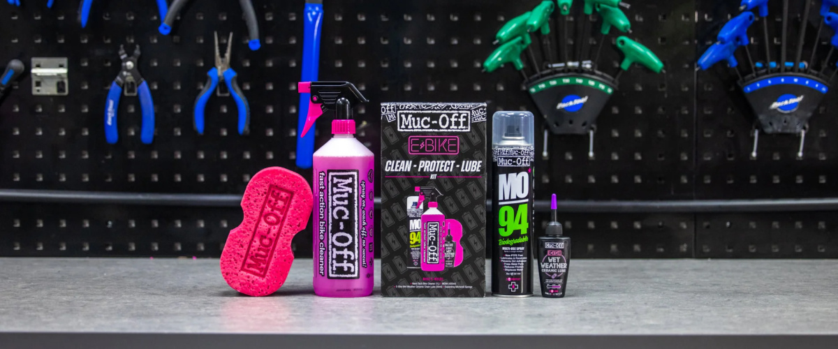 MUC-OFF eBike Clean, Protect & Lube Kit - Sada pro mytí, ochranu a lubrikaci elektrokol