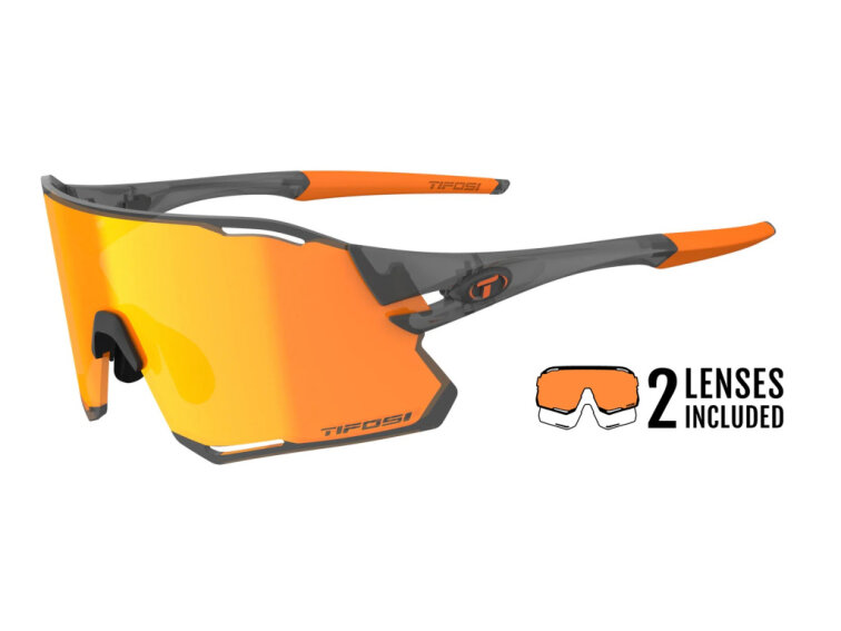 TIFOSI brýle Rail Race Satin Vapor (Clarion Orange/Clear)