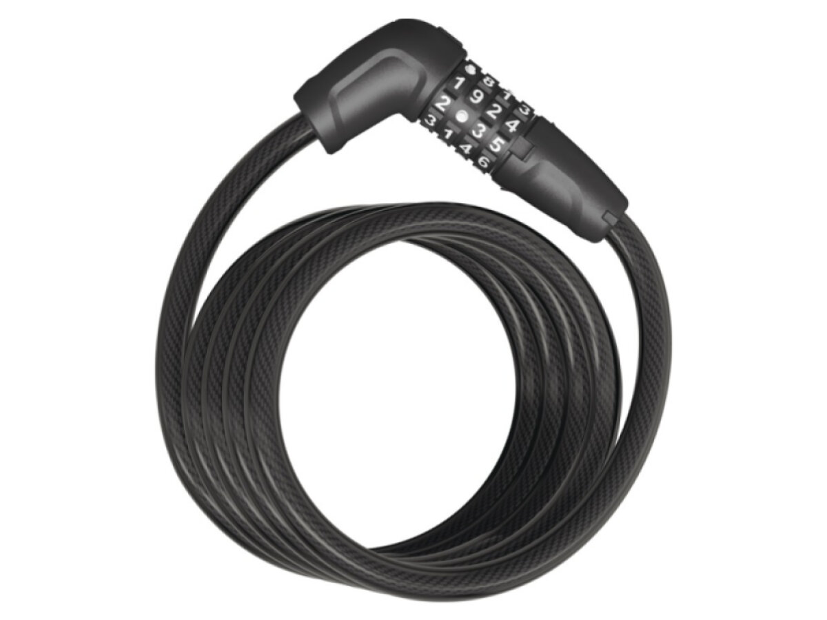 Abus zámek spirálový Tresor 6512C (kód) (černá) s držákem