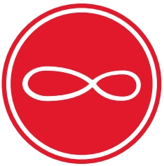 Abus zámek řetězový s okem Infinity Loop 1806 (klíč) (černá)