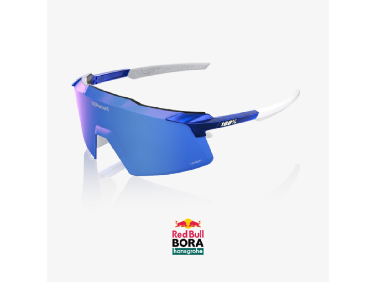 100% brýle Aerocraft RBH Gloss Blue Holographic (HiPER Royal Blue Mirror Lens)