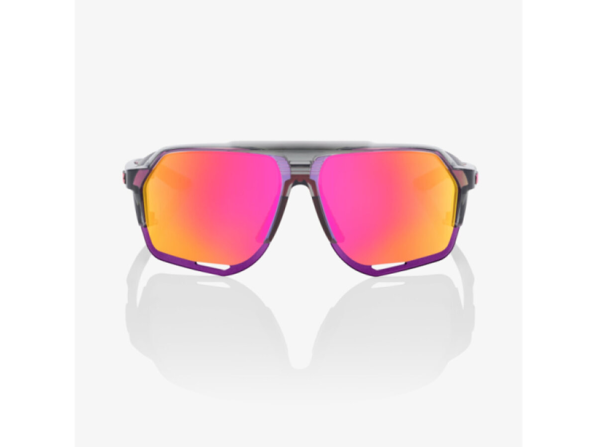 100% brýle Norvik Polished Translucent Grey (Purple Multilayer Mirror Lens)