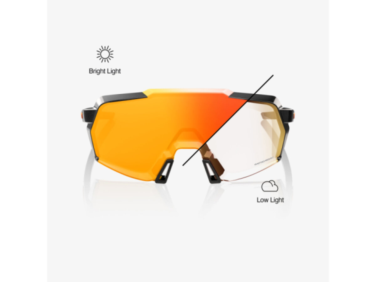 100% brýle Korbin Gloss Metallic Black (Orange Flash Mirror Photochromic)