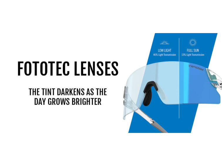 TIFOSI brýle Rail XC Crystal Clear (Clarion Blue Fototec)