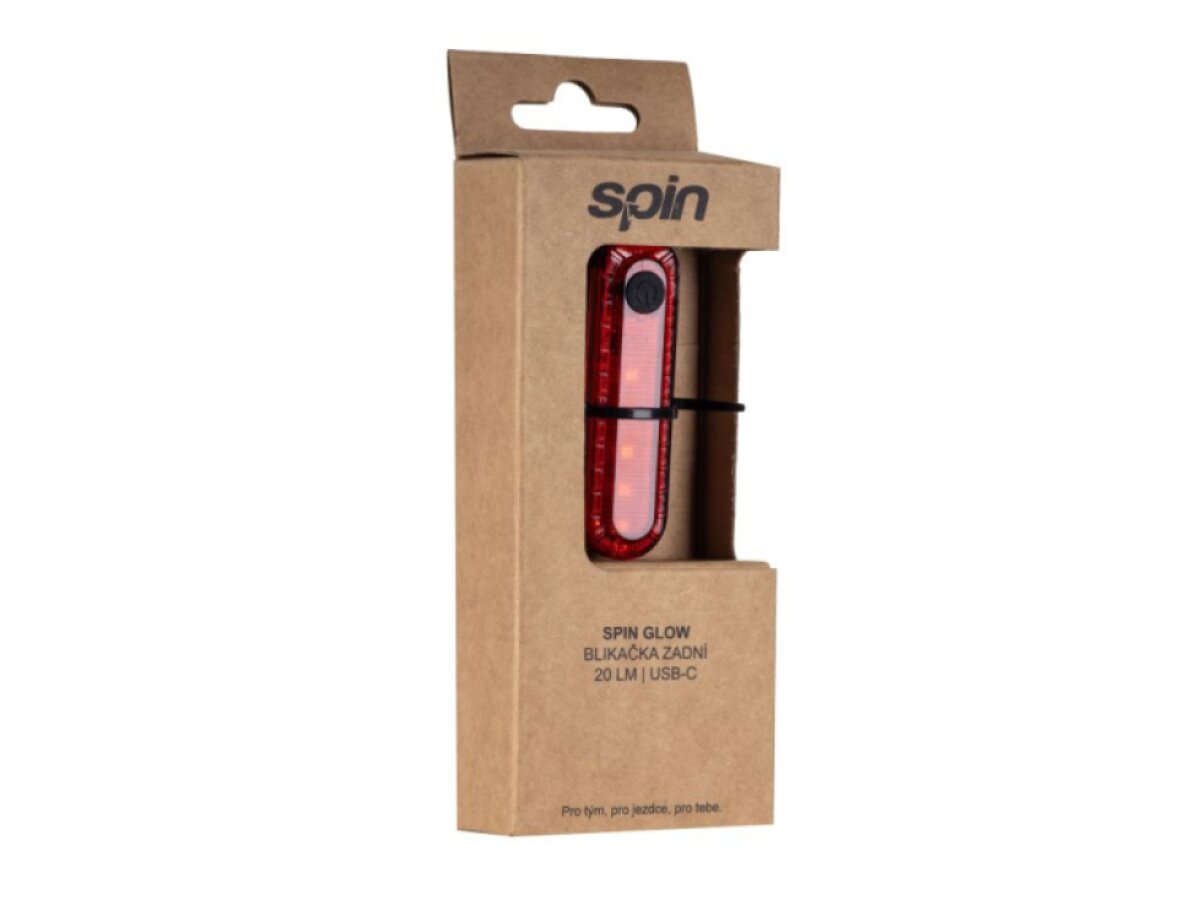 Spin Glow blikačka zadní 20lm, 5x LED, USB