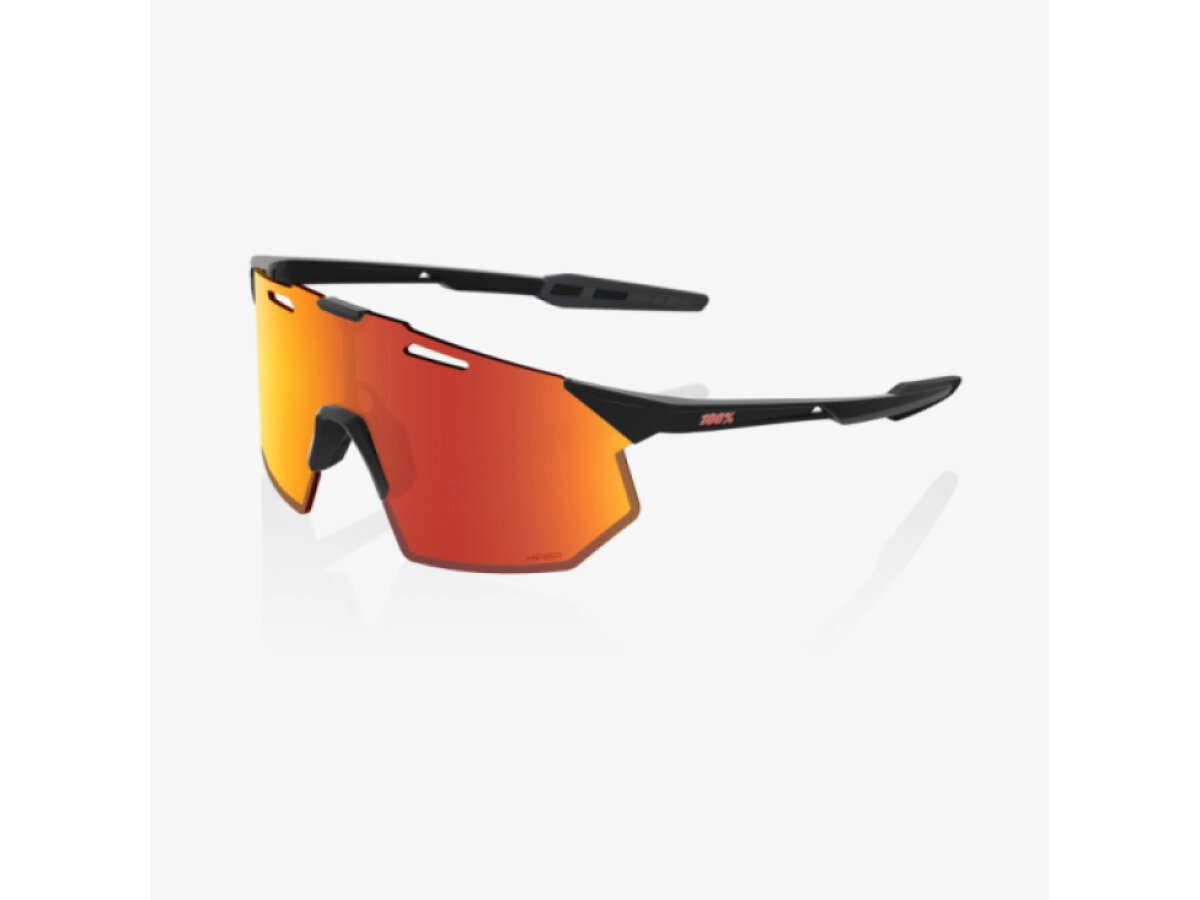 100% brýle Hypercraft SQ Soft Tact Black (HiPER Red Multilayer Mirror Lens)
